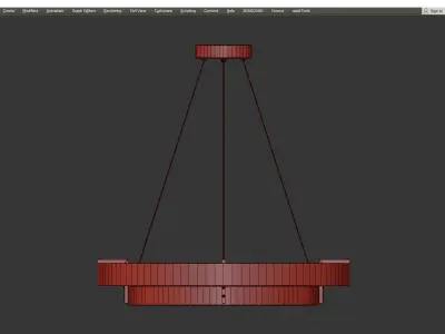  Grace Chandelier Low-poly 3D model