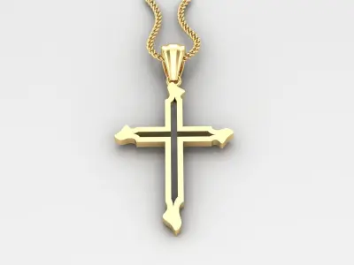 Cross Light Gold 4CP056 3DM STL 3D print model purchase