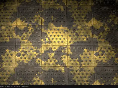 PBR Material -Tactile Paving Texture