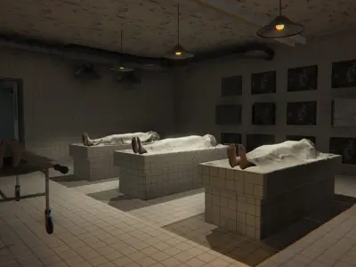Morgue - Interior Low-poly 3D model
