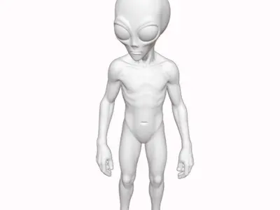 Gray Visitor from Zeta Reticuli 3D print model