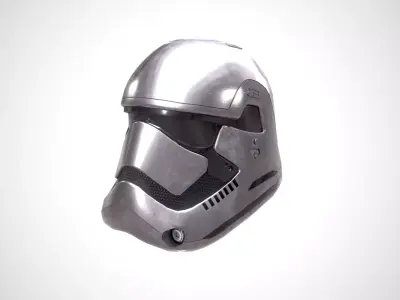 Star Wars Stormtrooper Helmet - Steel Low-poly 3D model