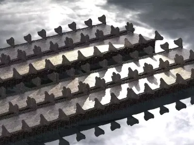 League Fantasy Courtyard 1 3D model