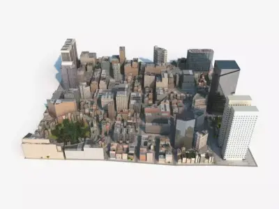 city 03 set 04 am 133 3D model