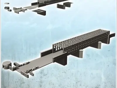 Primisole Bridge Sicily Italy - World War Two Second WWII Front  3D print model
