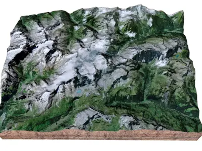 Scharhorn Alps 3D model