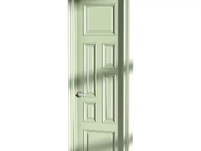 Modern entrance door 59 3D model
