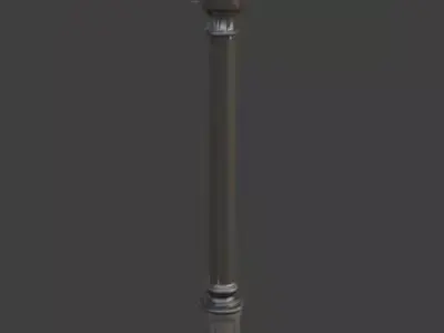 Urban Street Sign 3D Model Low-poly 3D model