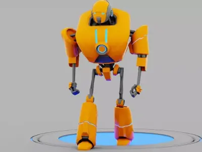 Android rigged - animated character 3D model