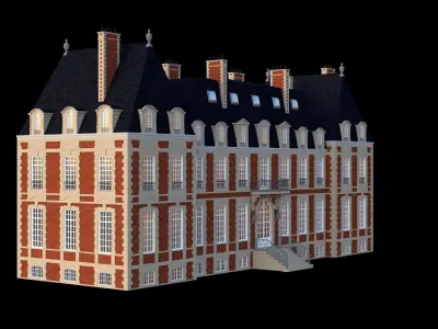 Classic British Mansion 3D model