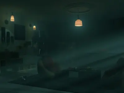 Fully Furnished Luxury Room Interior Low-poly 3D model