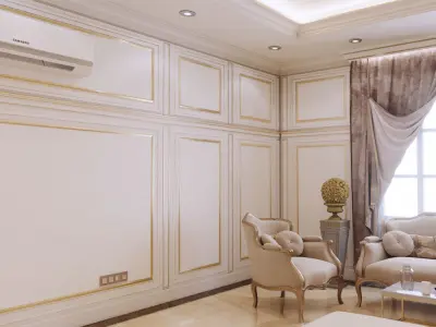 realistic bedroom edited materials vray and corona 3D model