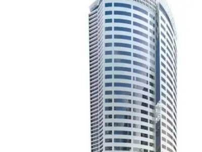 Glass And Metal Modern Day Skyscraper 3D model