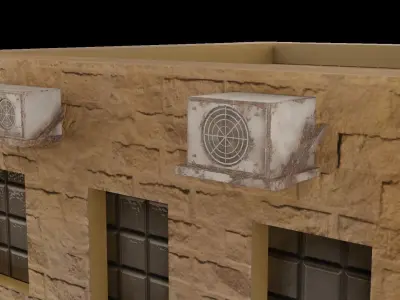 Desert Building 1 Low-poly 3D model