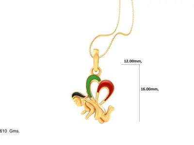 Kids Pendants 3dm STL OBJ FBX Renders Details 3D print model buy