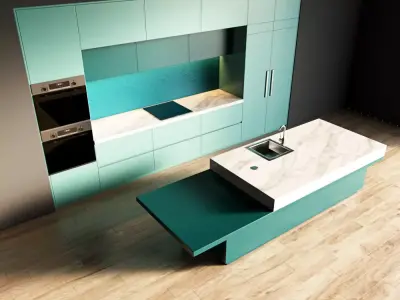 1-Kitchen1 matte 1 3D model