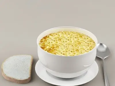 Food collection soup  3D model