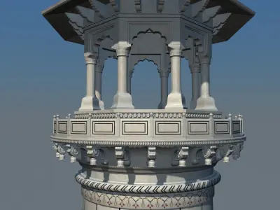 Big Taj Minar 3D model