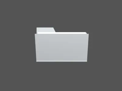 Folder v1 005 Low-poly 3D model
