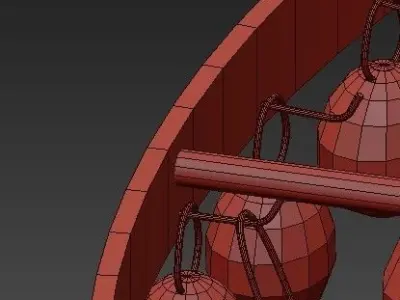 Bling Large Chandelier 3D model