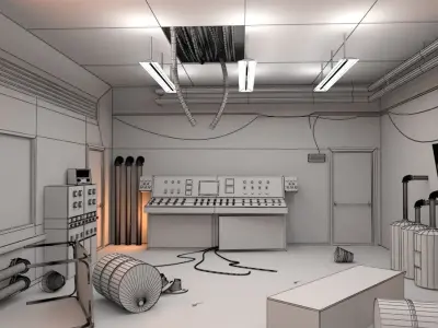 Control Room 3D model