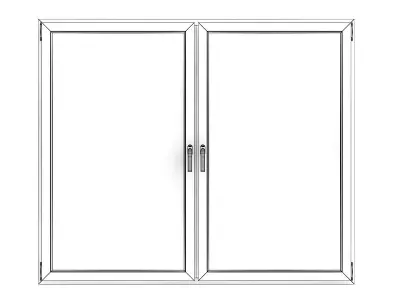 Wooden Window 05 3D model