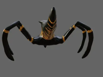 Alien Bug Low-poly 3D model