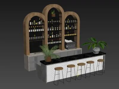 Restaurant Bar 8 3D model