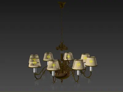 Masiero 6020 S8 chandelier 3D model