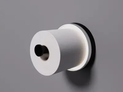 L-HOP 1 2 toilet paper holder with light 3D model