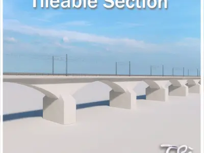 RAILWAY BRIDGE 3D model
