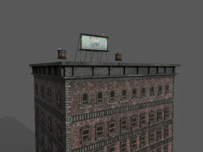 7-10 Old New york buildings Garage 1930 3D model