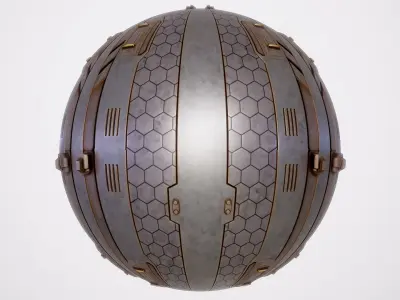 PBR Sci-Fi Texture Pack 06 Low-poly 3D model