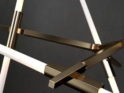 Chandelier Agnes 10 lights 4 colors 3D model