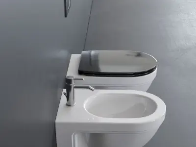 Ceramica Catalano Canova Royal Wall-Hung WC Low-poly 3D model