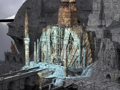 Covenant Holy Towers Temples Kit bash 2 3D model