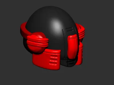 helmet high poly sculpt 3d printable ver 7 3D model 3D model 209