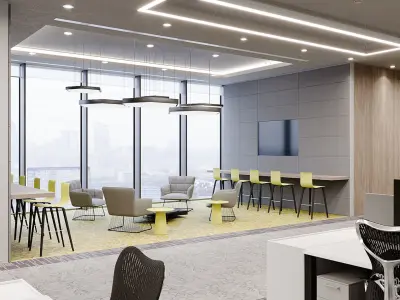 Corona - 3ds Max scene files - Office Space Interior  3D model