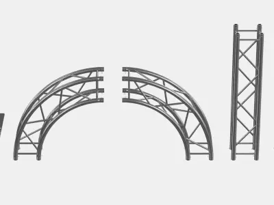 Modular Truss Shape Collection 3D Model Pack