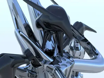 Robot Cyborg Game Caracter Sci Fi 3D model purchase