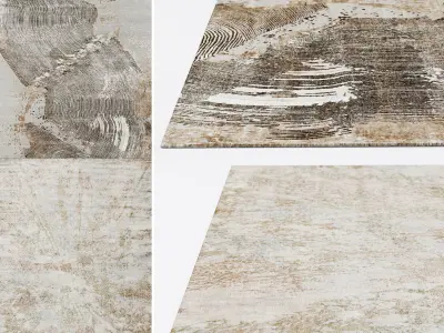 Set of Ridge Rainforest and Dryade Rainforest carpets  3D model