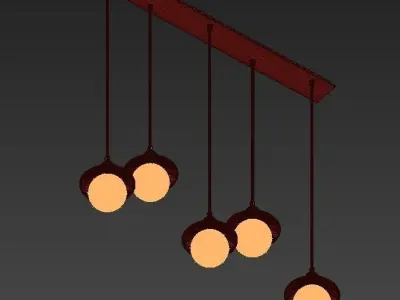 Loft Cone Pendant Reflector 5 Line 3D model