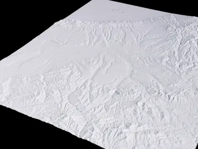 Sanmenxia China City Landscape 3D Model 3D model