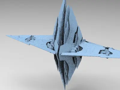 Moss Ruins Alien Shard 2 3D model
