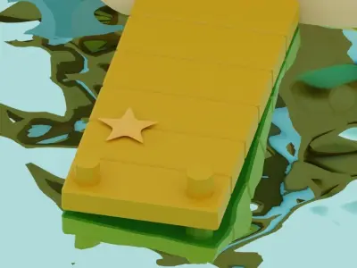 Amazing home by the ocean PBR low-poly game-ready Low-poly 3D model