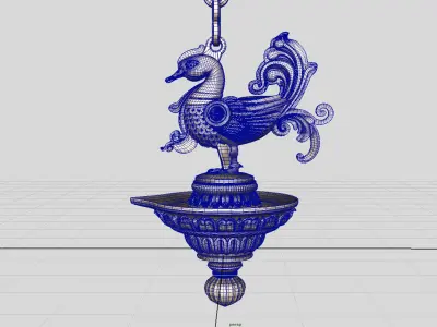 oil lamp  3D model get