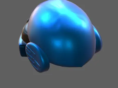 Gas mask helmet 3d model scifi Low-poly  Low-poly 3D model 333