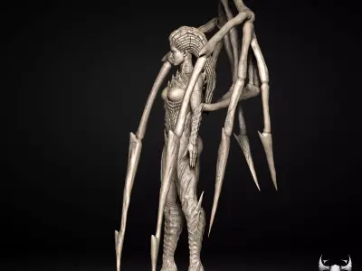 Queen of Blades - Sarah Kerrigan Starcraft 3D print model  3D print model