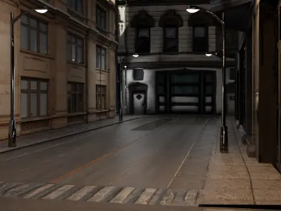 New City  Low-poly 3D model