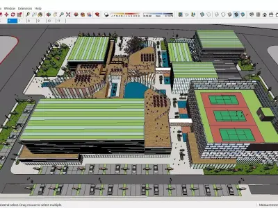 Sketchup Shopping Center F1 3D model